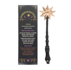 Glimmer of Gratitude Mini Wand with spell scroll white background