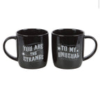 You Are The Strange To My Unusual Couples Mug Set - both mugs white background front