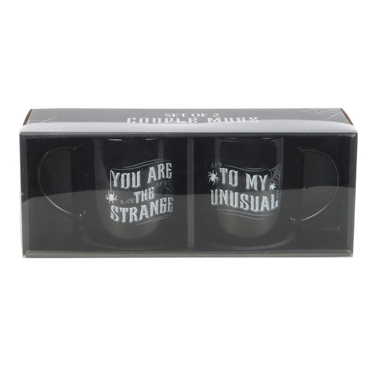 You Are The Strange To My Unusual Couples Mug Set - gift box packaging