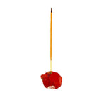 Red Jasper Crystal Incense Stick Holder with yellow incense stick