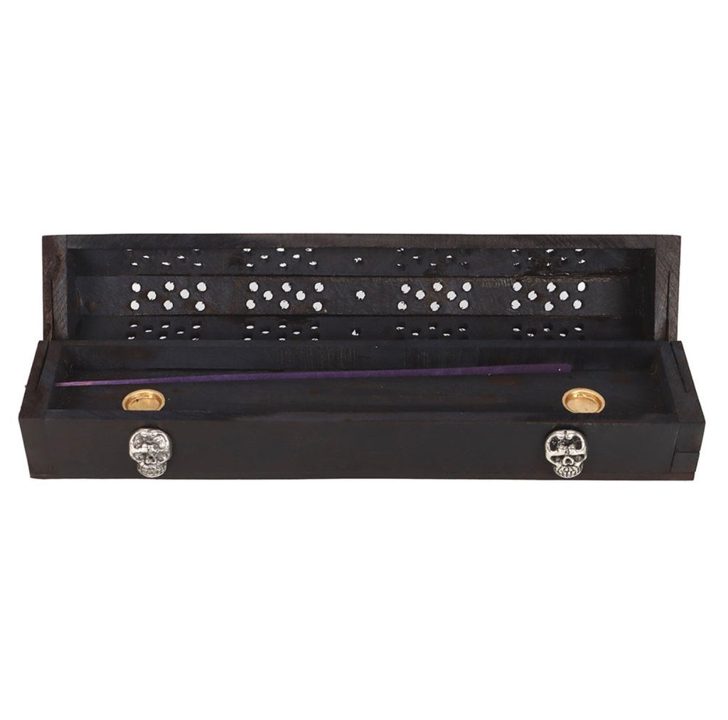 Walking Dead Anti Incense Coffin Box - open showing interior and holder