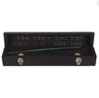 Zombie Repellent Incense Coffin Box - open showing interior and holder