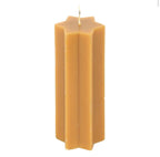 Starry Night star shaped candle gold - full length white background