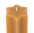 Starry Night star shaped candle gold - group shot all three colours