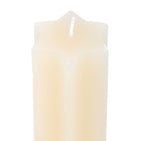 Starry Night star shaped candle cream - styled shot on book