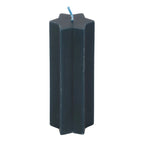 Starry Night star shaped candle navy - full length white background 2