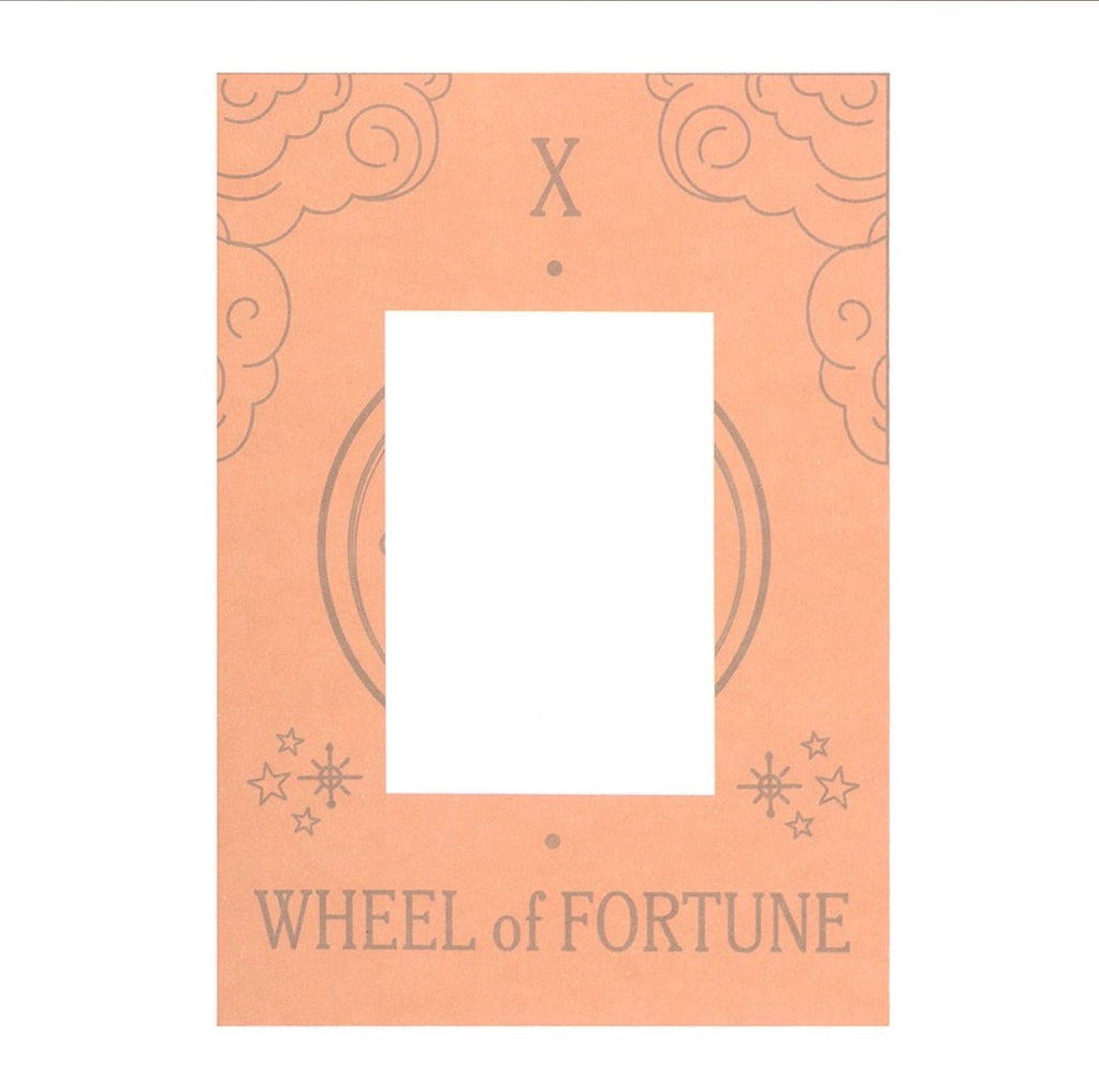 Wheel of Fortune backing card - reverse
