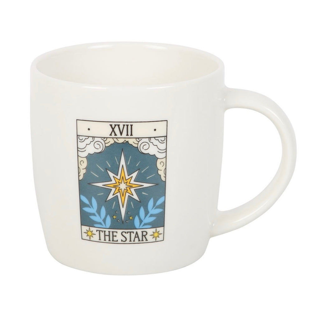 The Star tarot mug - front view on white background