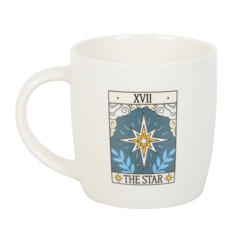 The Star tarot mug - side angle view