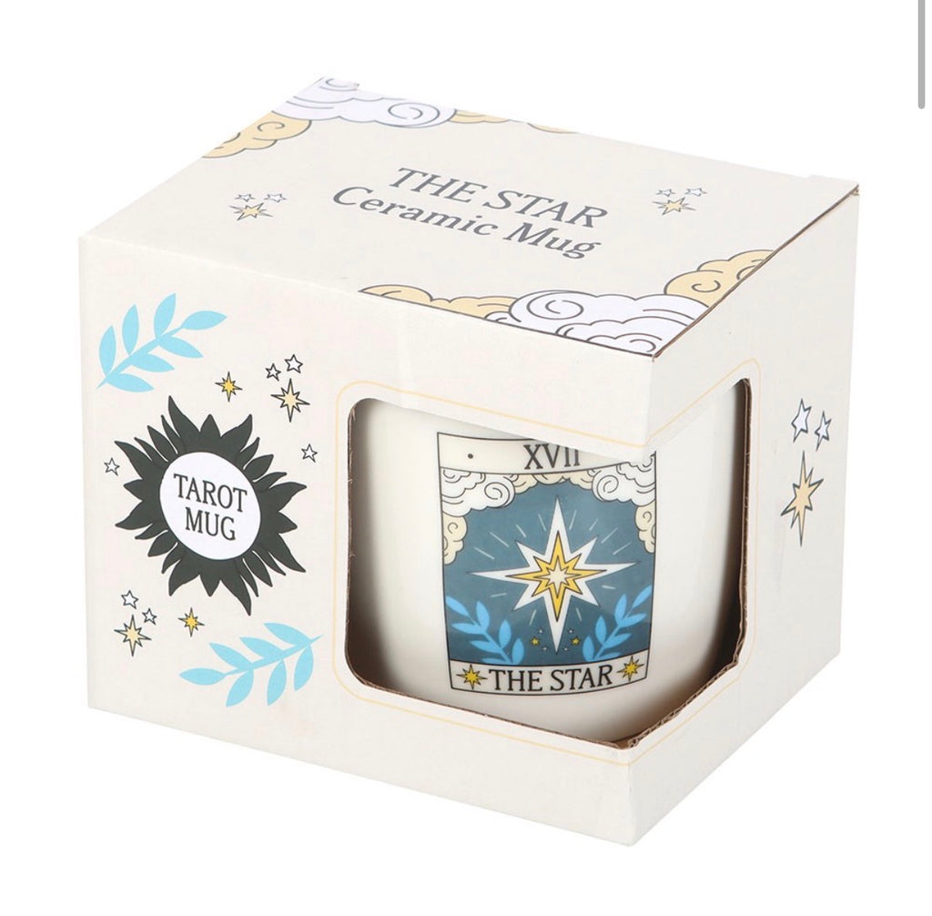 The Star tarot ceramic mug in gift box