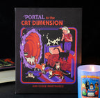 Portal to the Cat Dimension canvas print - back view