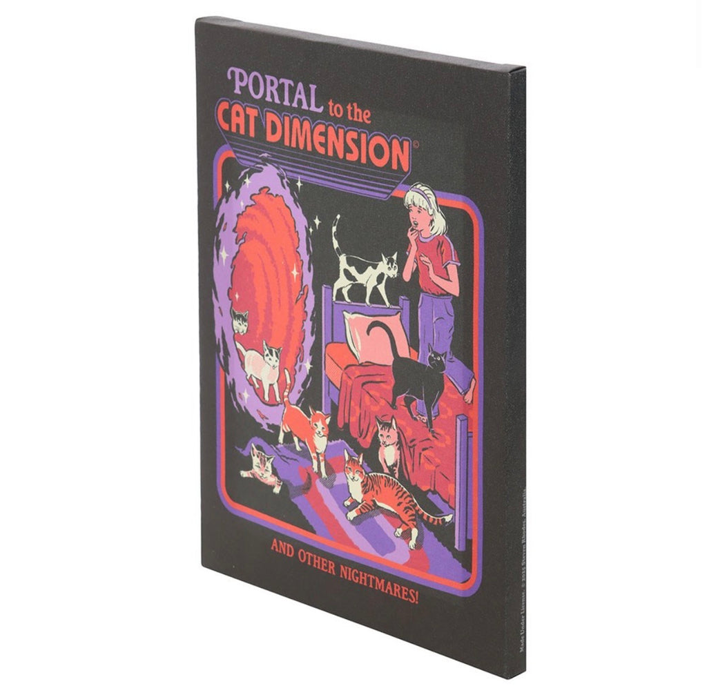 Portal to the Cat Dimension canvas print - styled shot