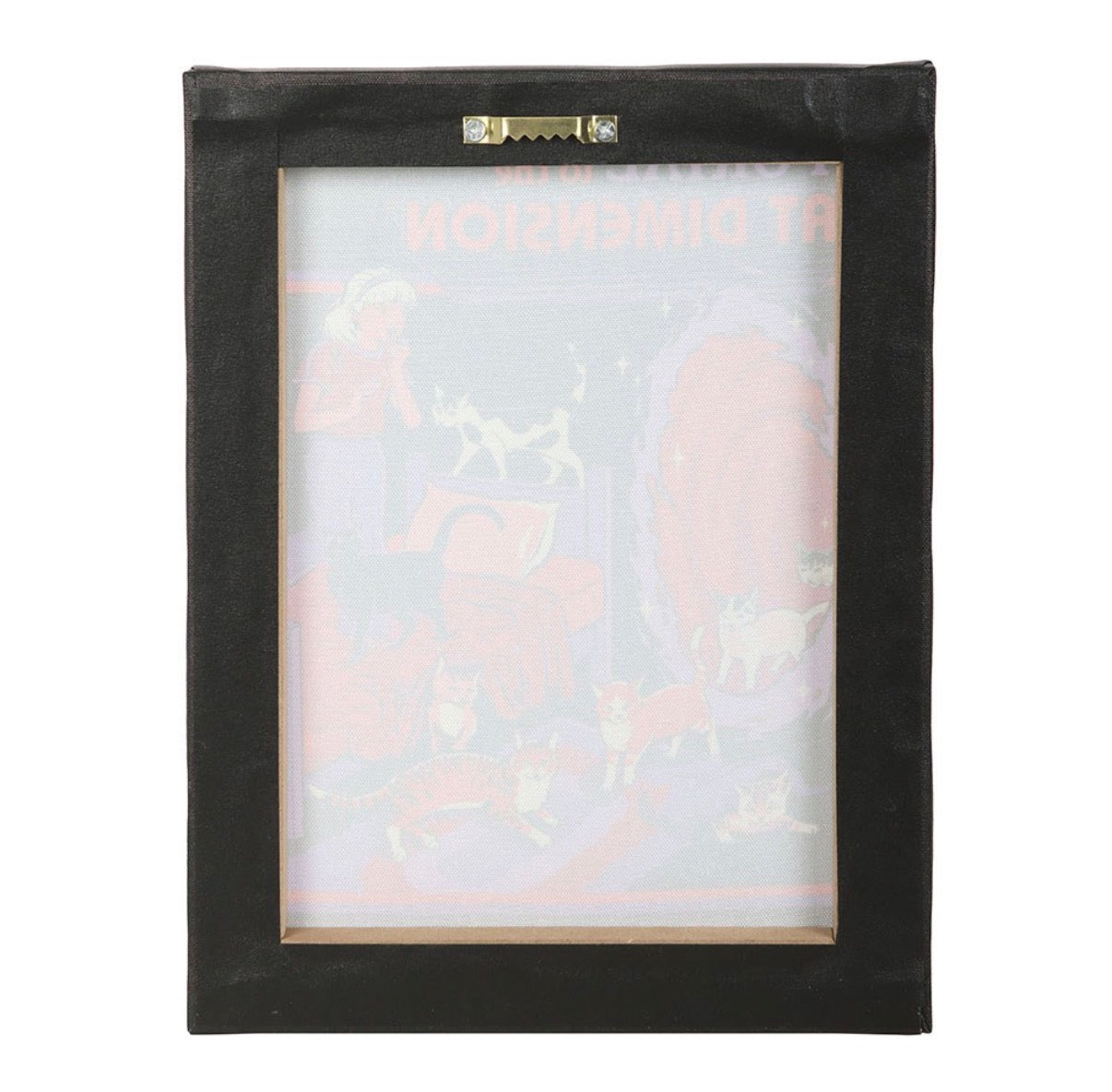Portal to the Cat Dimension canvas print - side view