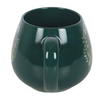 Enchanted Forest Fawn Mug rear view showing rounded barrel shape and handle