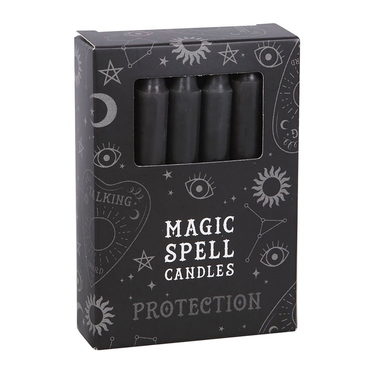 Back of the Magic Spell Candles box showing safety instructions