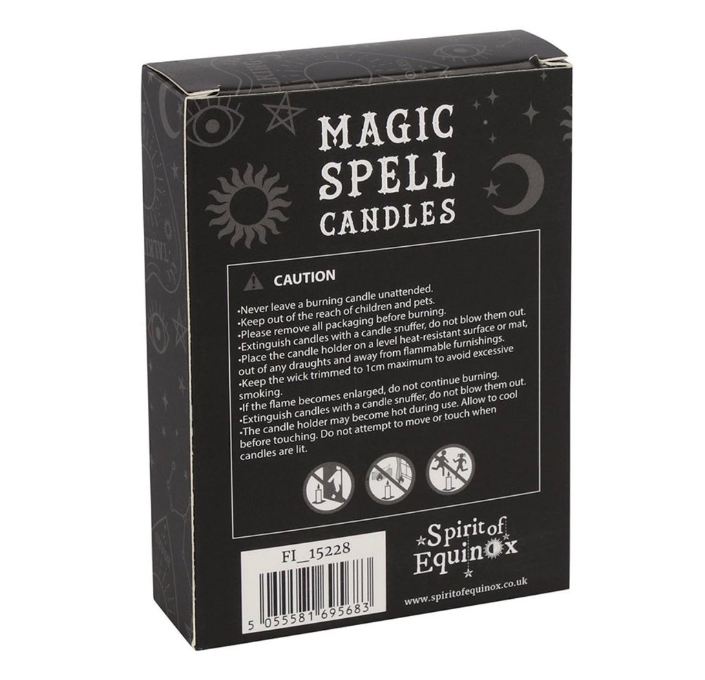 Single purple mini spell candle