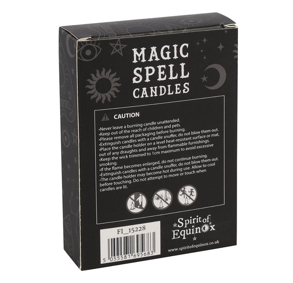 Single purple mini spell candle