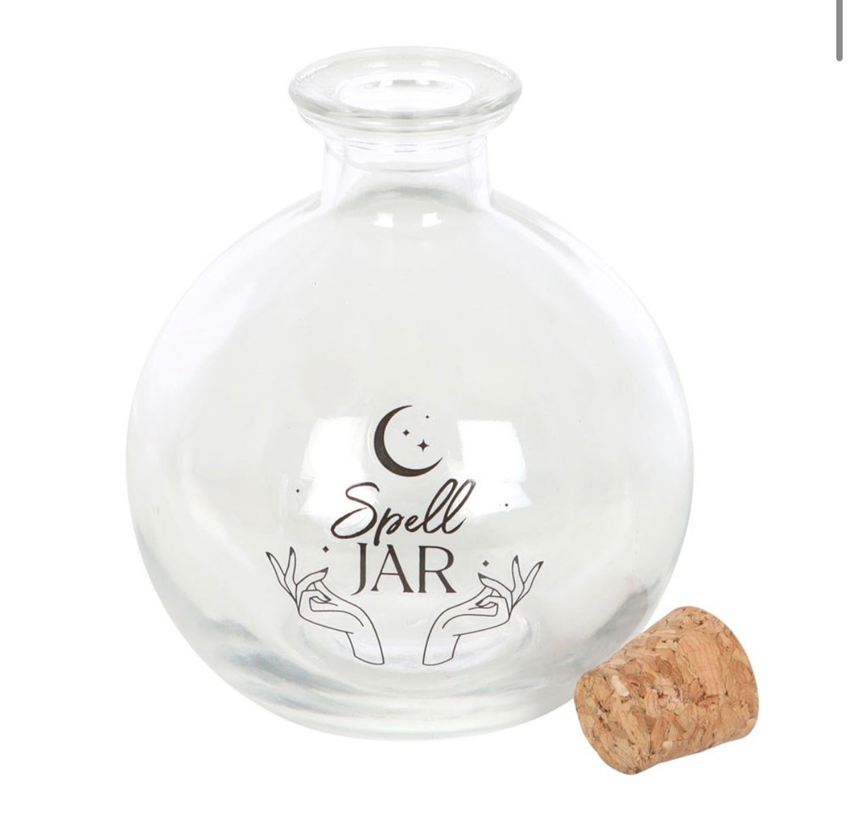 Fold-out leaflet showing all six spell jar recipes and how to use your spell jar