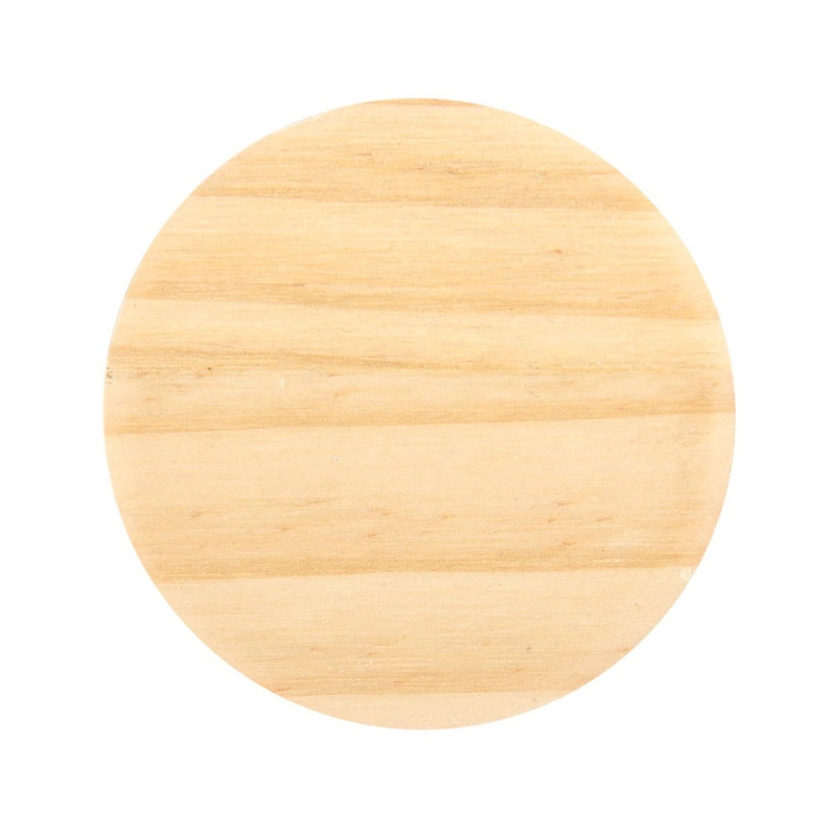 Plain underside of the natural pine pentagram candle holder