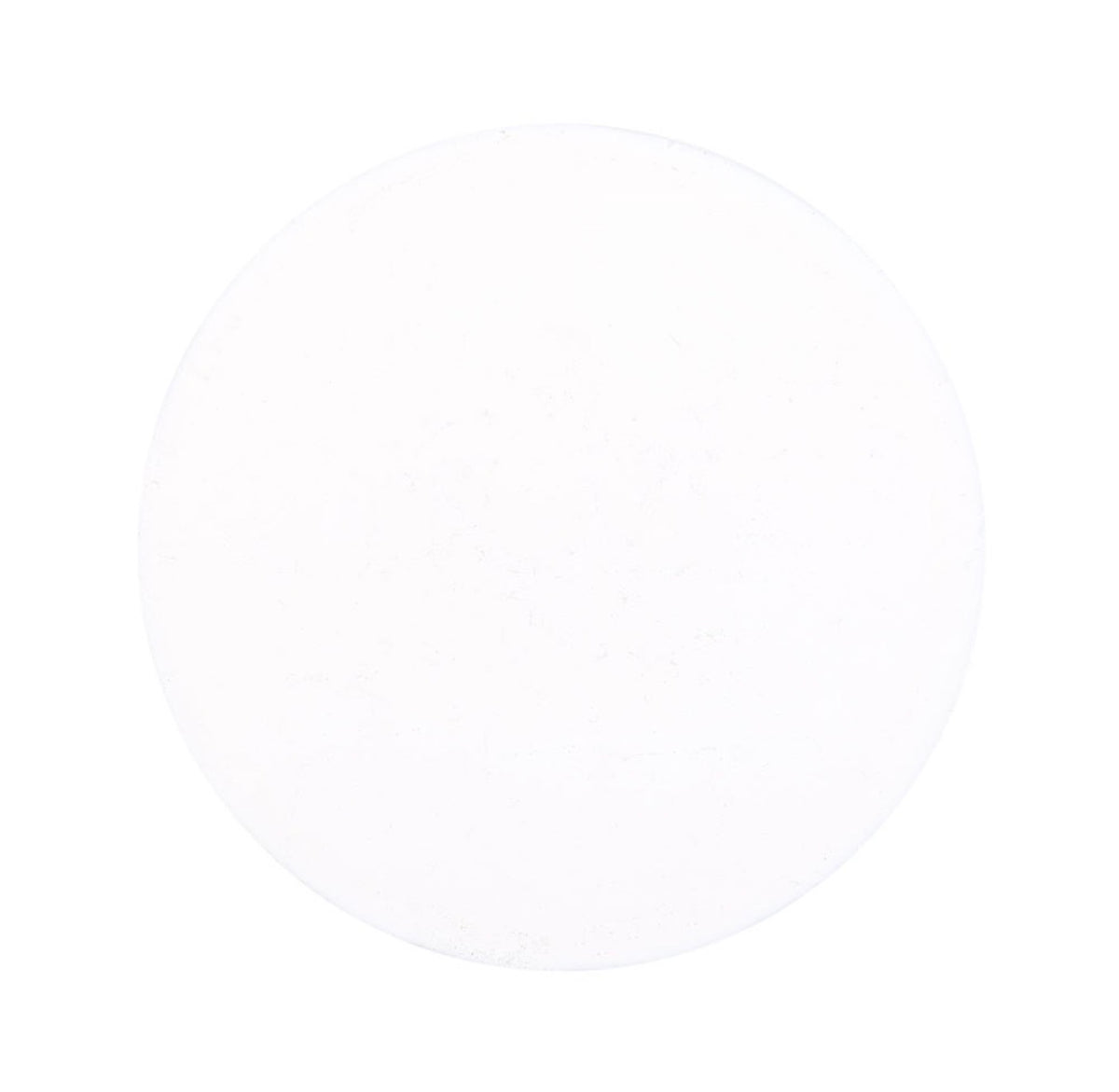 Plain underside of the white and silver moon candle holder