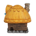 Buttercup Cottage fairy incense burner with smoke drifting from the stone chimney