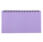Plain lilac back of the wire-bound moon phase calendar