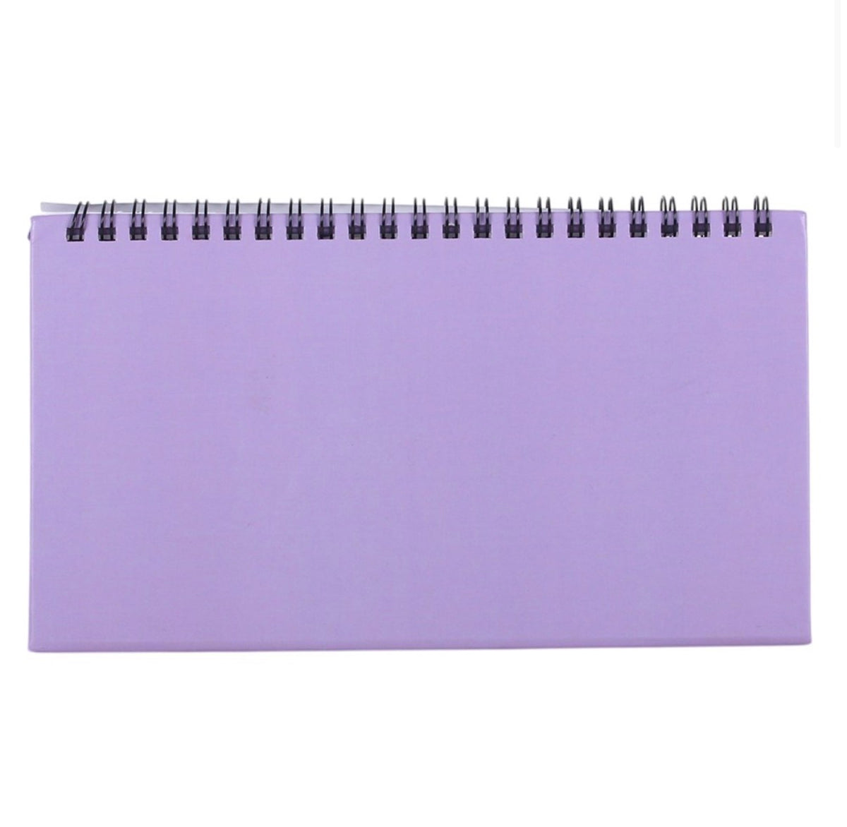 Plain lilac back of the wire-bound moon phase calendar