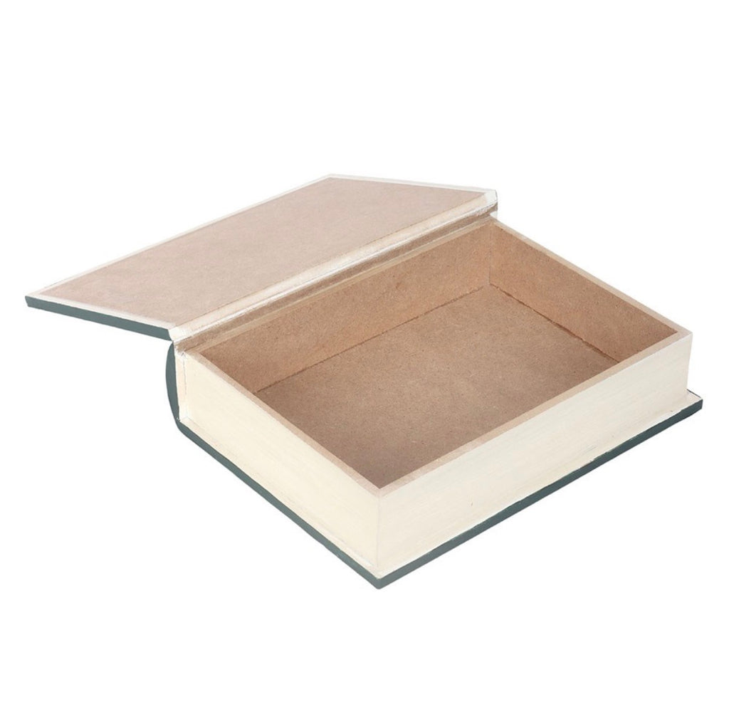 Book of Spells box open, showing the empty storage compartment inside