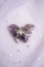 Amethyst Butterfly Large - top down, pale purple stars