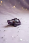 Amethyst Turtle - front low angle, pale purple stars