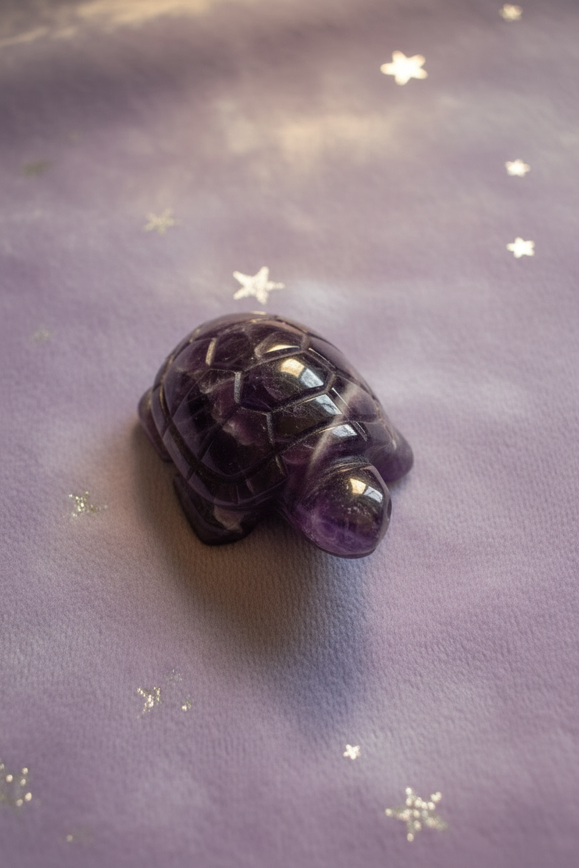 Amethyst Turtle - image 3, pale purple stars