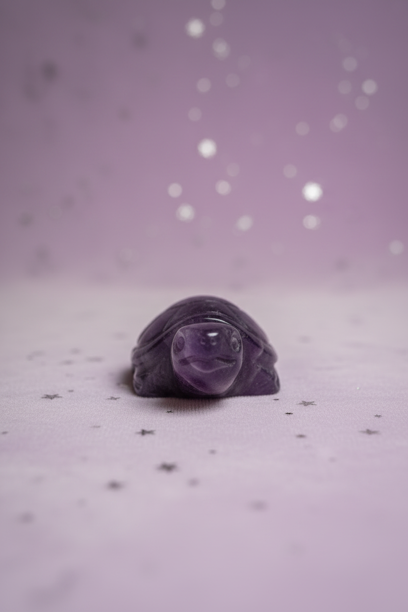 Amethyst Turtle - image 4, pale purple stars