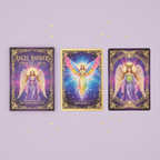 Angel Answers — guidebook and cards, gold stars