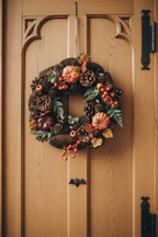 Autumn Harvest Wreath - lighter door