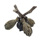 Broomstick crystal ball holder – lifestyle autumn scene