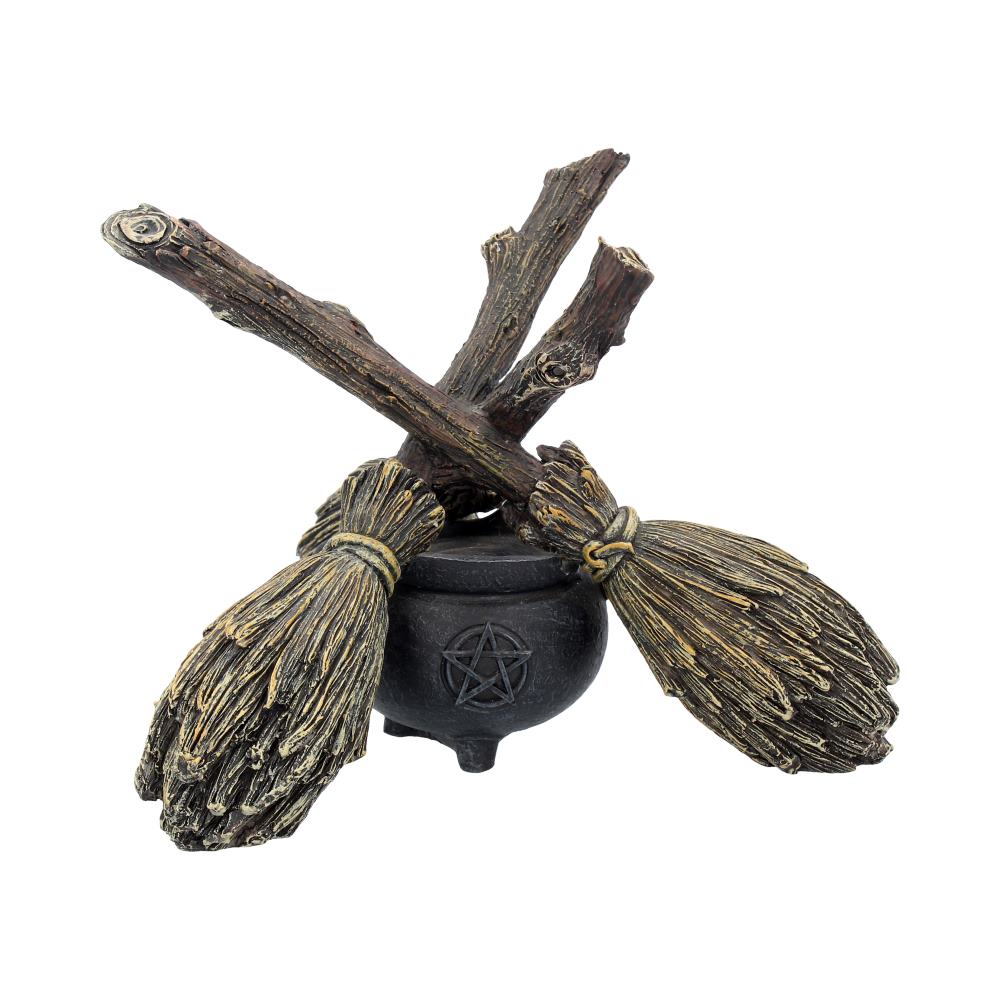Broomstick crystal ball holder – full product shot
