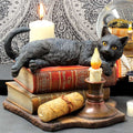Spirit Guide black cat figurine – front angle white background