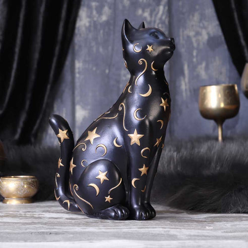 Celestial black cat figurine - lifestyle shot