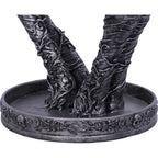 Skeleton hands heart jewellery stand - lifestyle with jewellery