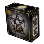 Floral pentagram sculpture - size reference 21.5cm