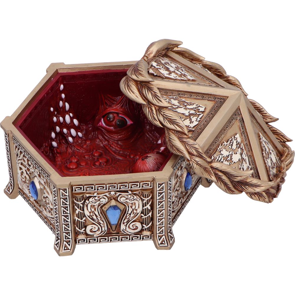 Pandora's Box trinket box - lifestyle shot closed on marble