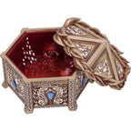 Pandora's Box trinket box - lifestyle shot closed on marble