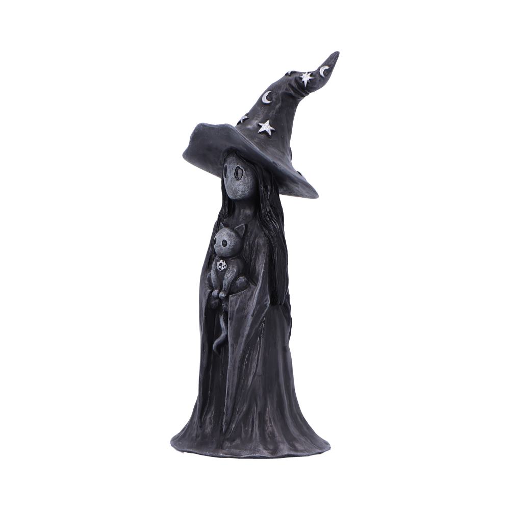 Little Souls Glimmer witch figurine - front view no cat