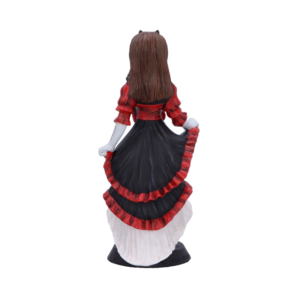 Gothic lolita doll figurine - front face and torso close up