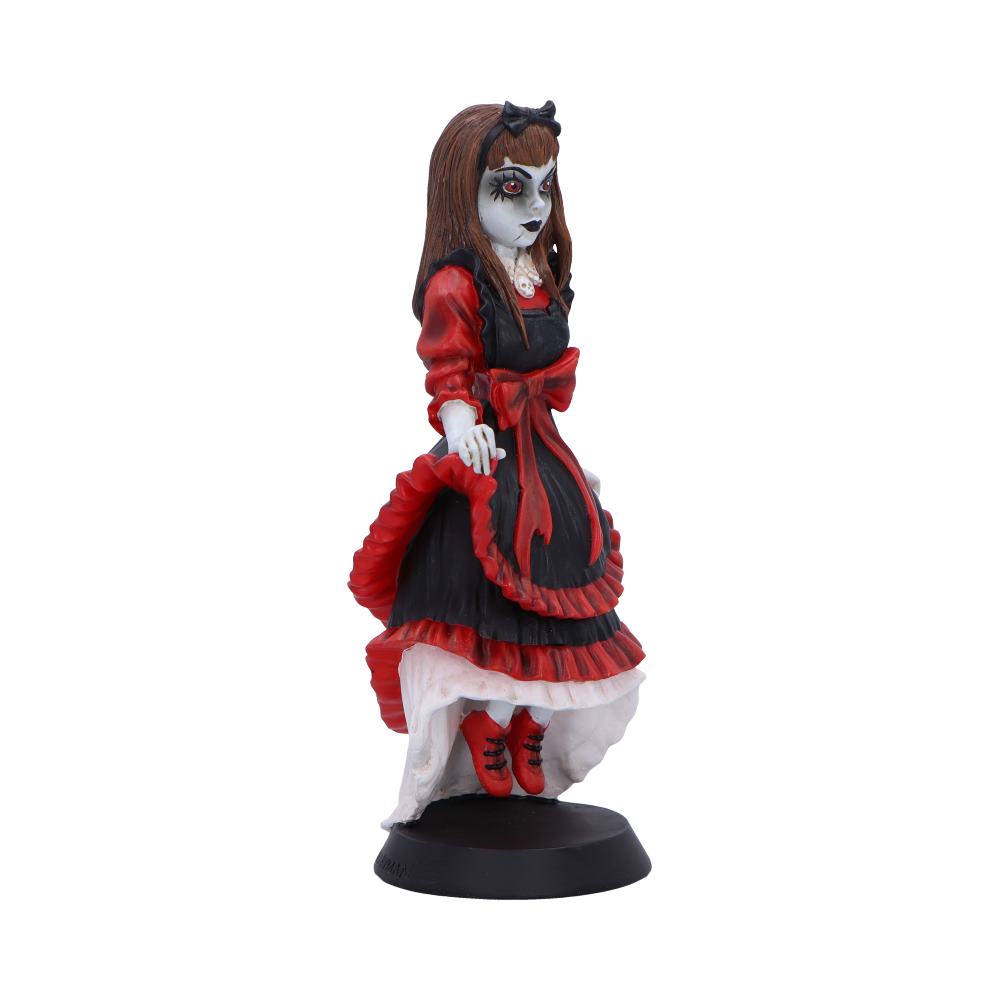 Gothic lolita doll figurine - skirt and shoes detail
