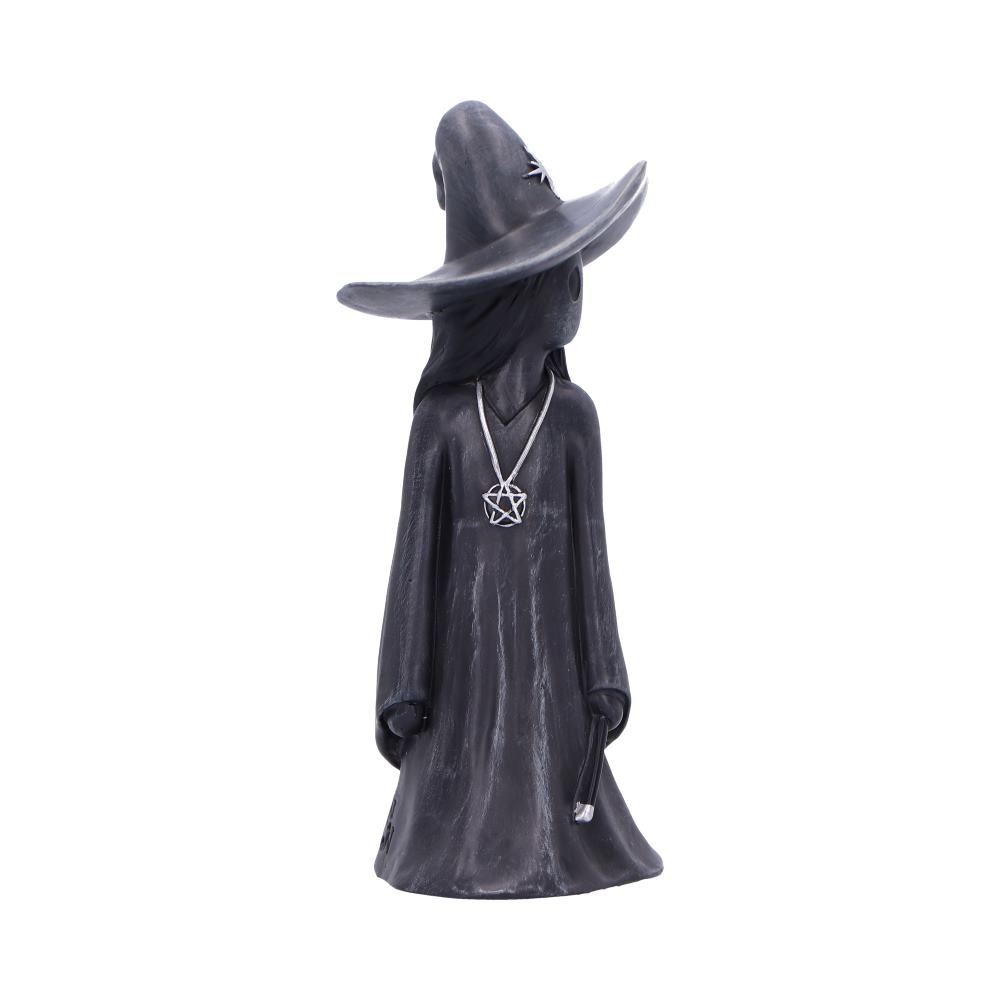 Little Souls Sparkle witch figurine - face and hat close up