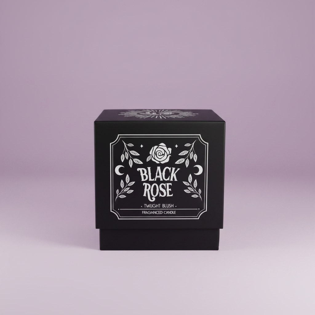 Black Rose Twilight Blush - light purple background