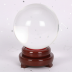 Crystal Ball - front, pale purple stars