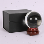 Crystal Ball - with gift box, pale purple stars