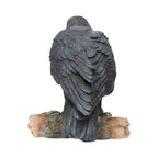Raven Figurine – rear view showing feather detail